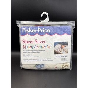 Vintage Nursery Sheet Saver Fisher Price 1998 Noah's Boat